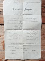 ENTLASSUNGS-ZEUGNIS 1903 SCHULE ZU GUMMERSBACH ROSPE Rheinland-Pfalz - Straßenhaus Vorschau