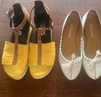Mjus Sandaletten gelb + Clarks Original weiß Nordrhein-Westfalen - Erftstadt Vorschau
