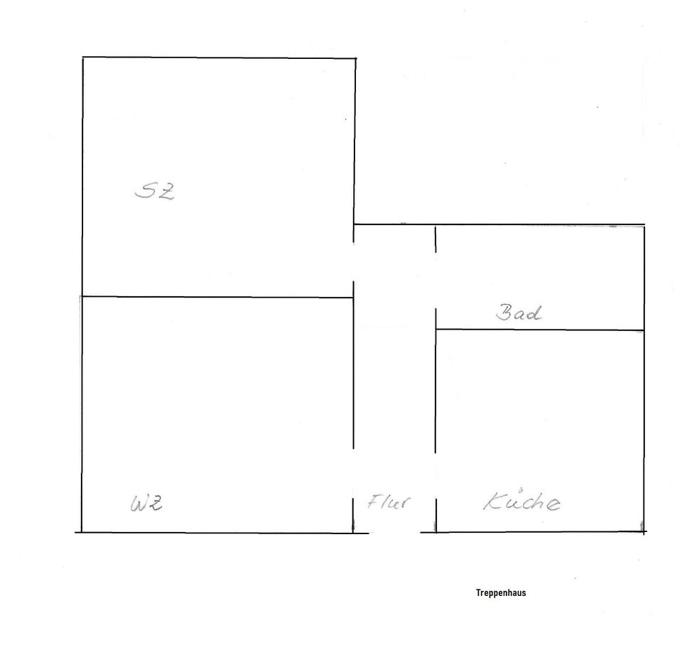 Helle,freundliche 2 R.- Whg. (60m²) 1.OG ruhige Lage in Merkers in Bad Salzungen