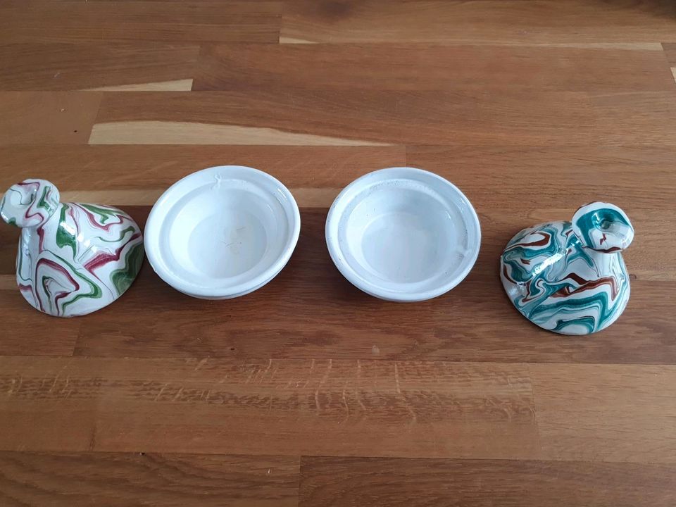 2x Deko Tajine aus Marokko Ton Schalen Keramik Dose in Neu Ulm