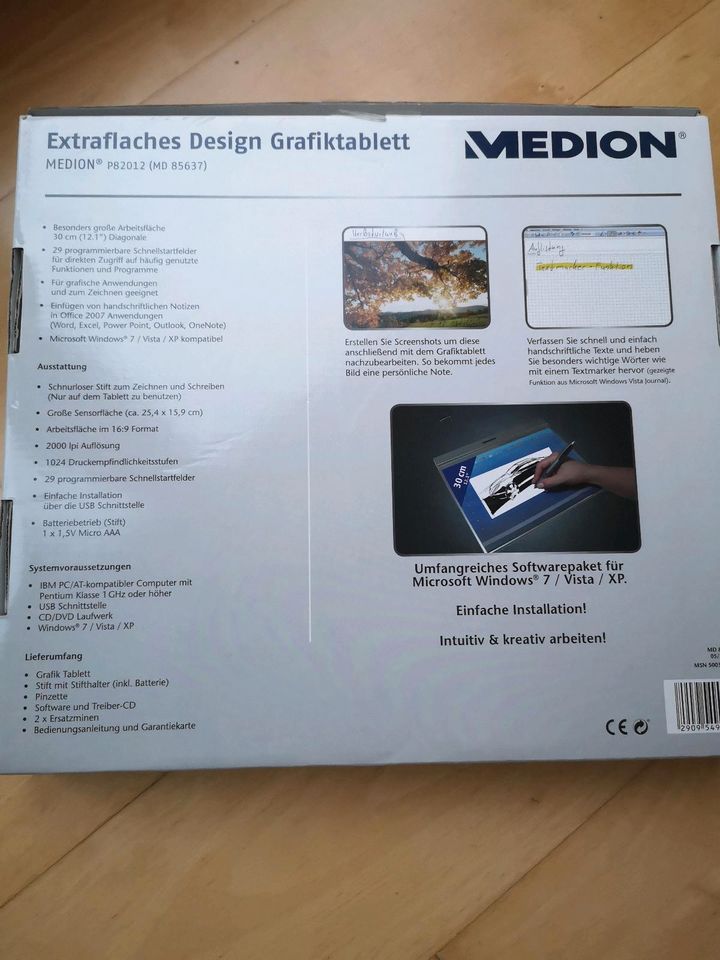 Extraflaches Design Grafiktablett Medion P82012 (MD 85637) für PC in Hamburg