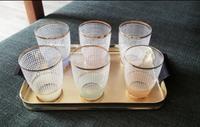 DDR Gläser Set mit Tablett Vintage 1A Zustand Retro Sachsen - Lößnitz Vorschau
