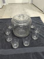 DDR Bowle Set 11 Gläser Kristallglas Glasschliff Becher Vintage Sachsen-Anhalt - Zeitz Vorschau