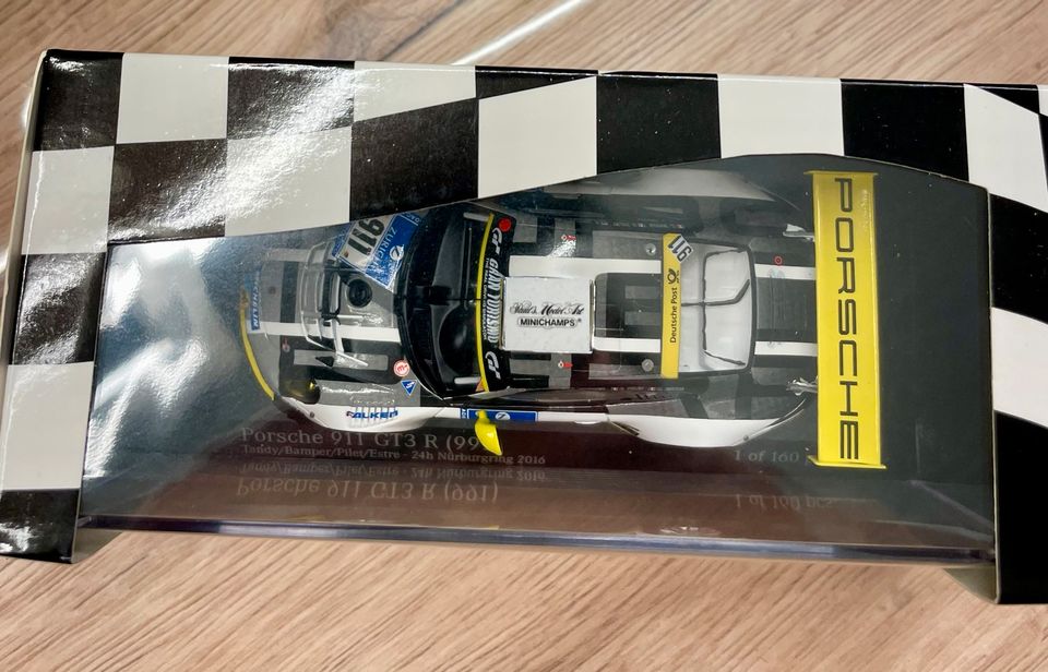 Minichamps 1:43 Porsche 911 GT3 R Manthey Racing 24h Rennen 2016 in Düren