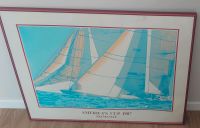 Seltenes Vintage America's Cup 1987 Frematle Australien Poster Wandsbek - Hamburg Bramfeld Vorschau