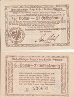 Geldschein = 21  Goldpfennig 1923 Brandenburg - Nordwestuckermark Vorschau