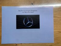 Mercedes PKW Programm Prospekt 1990 W124 W126 R129 W201 Bayern - Altdorf Vorschau