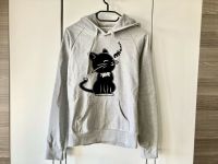 Kapuzenpullover Hoodie mit samtigen Katzenmotiv Gr. S Kr. München - Ottobrunn Vorschau