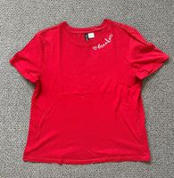 rotes Crop Shirt mit Schriftzug breaker Nordrhein-Westfalen - Jülich Vorschau