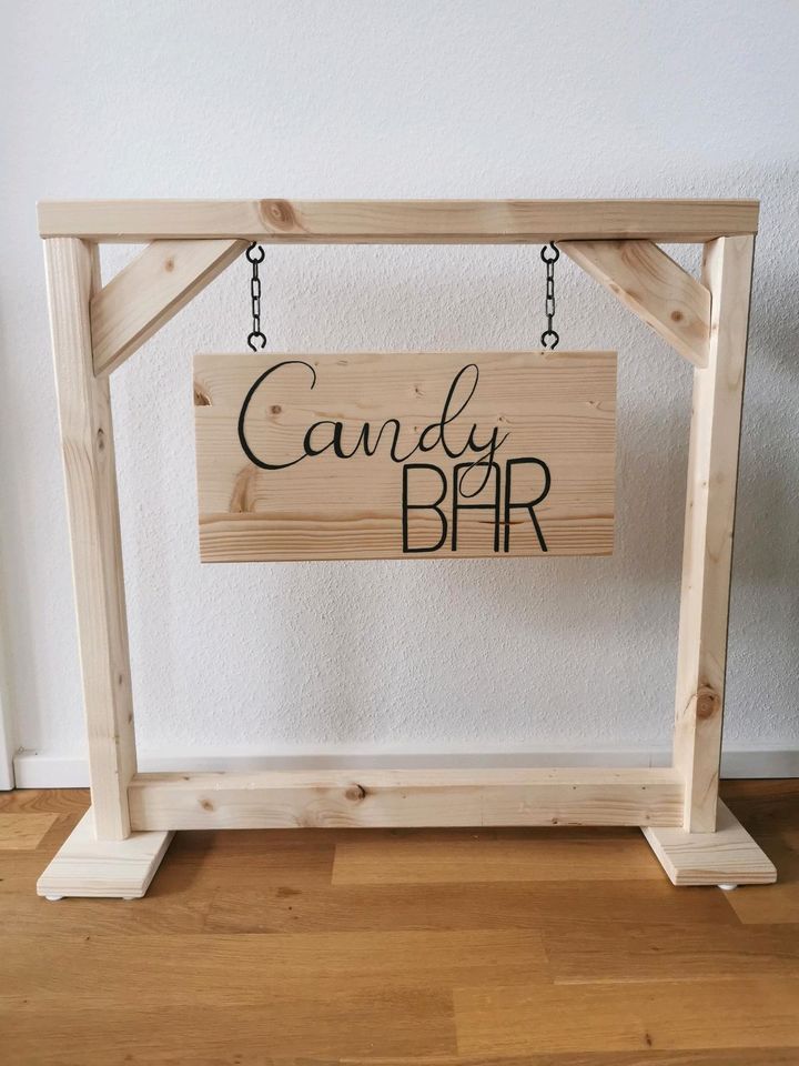 Candy Bar und Geschenke Schild Hochzeit in Wuppertal