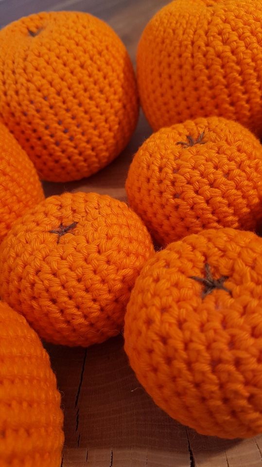 NEU XL gehäkelt Mandeine Orange Obst Kaufladen Montessori in Herne