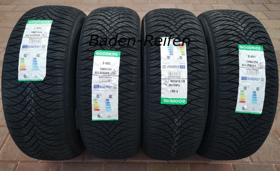 4 x Reifen 225/50 R18 95W Allwetterreifen Ganzjahresreifen NEU in Rastatt