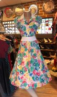 Vintage Kleid Blumen Bunt Sommer 50s 50er Bunt Geblümt Nordrhein-Westfalen - Hilden Vorschau