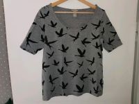 Grau-Schwarz meliert "H&M+" Schwalben Sommer Kurzarm Shirt in XL Bayern - Würzburg Vorschau