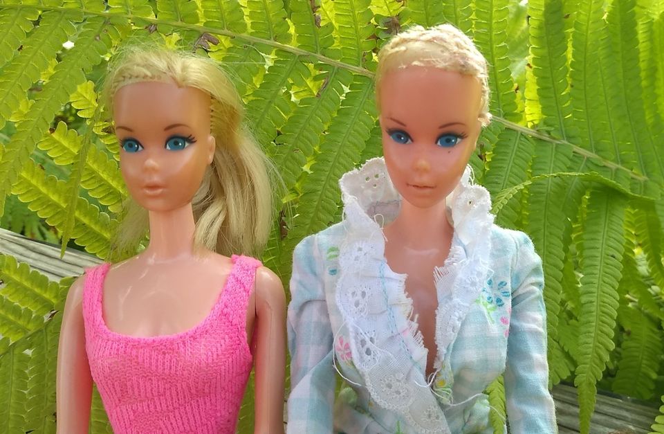 2 Barbie Puppen von Mattel – 1967 – U.S. PATENTED - TAIWAN in Bruckberg bei Landshut