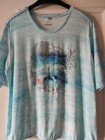 Shirt Gr 44 von Rabe aqua blau - grün mit Applikationen Top ! Sachsen - Mittweida Vorschau