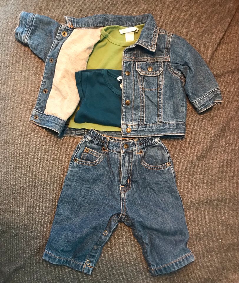 Süßes Baby Set 4 teilig mit Thermojeans und Jacke Größe 62 in Nandlstadt