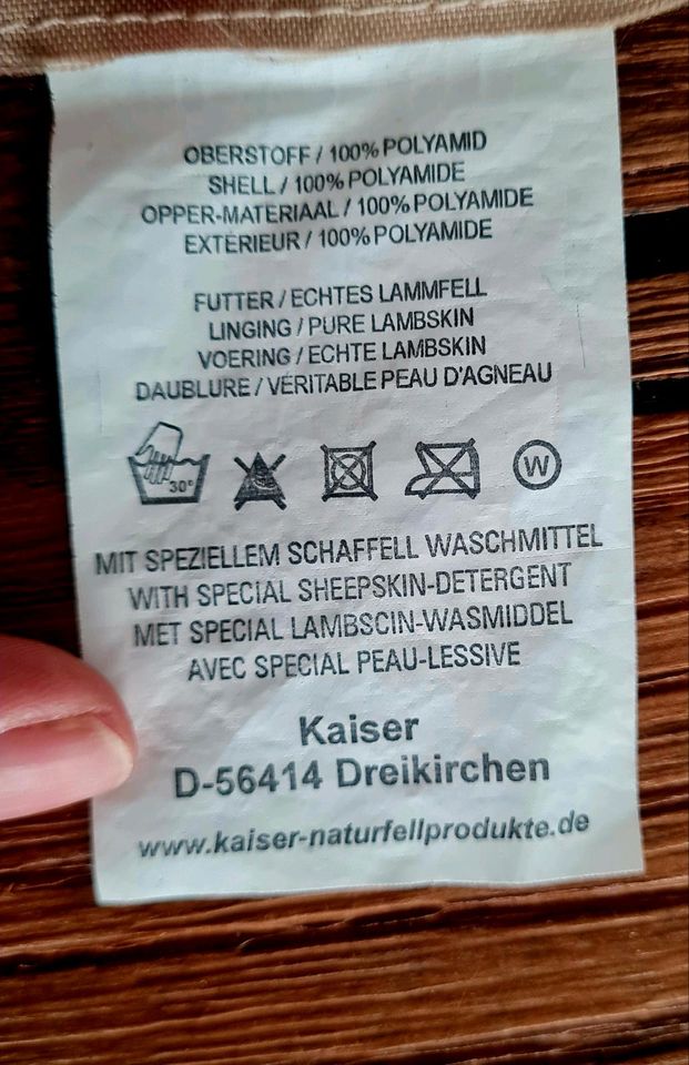 Fußsack Kinderwagen Kaiser Lammfell in Zeesen