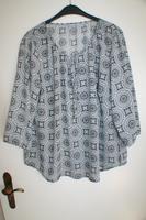 Bluse Gr. 44 schwarz weiß - Muster Mandala Brandenburg - Herzberg/Elster Vorschau