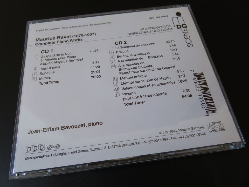 Maurice Ravel, Complete Piano Works, Bavouzet, Klassik, neuwertig in Freiburg im Breisgau