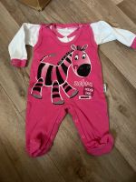 Strampler Outfit pink Zebra 62 Einteiler Langarmshirt Knöpfe Baby Hessen - Bischofsheim Vorschau