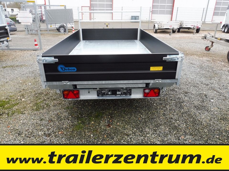 Dreiseitenkipper 3500kg PW3.3 324x180x35cm E & Handpumpe #D103 in Altenholz