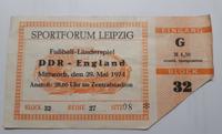 50ster Jahrestag DDR - England 1974 in Leipzig, Fußball Karte Sachsen-Anhalt - Gommern Vorschau