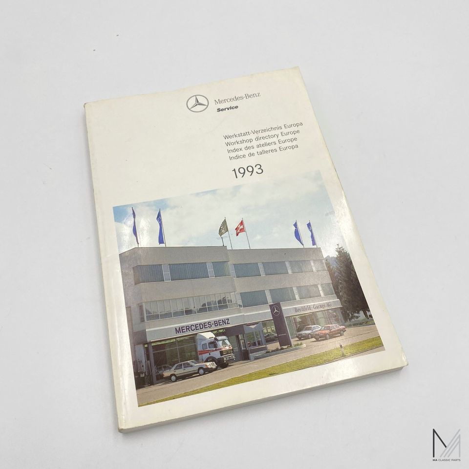 Original Mercedes-Benz Werkstattverzeichnis Europa 1993 in Badbergen