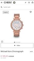 Michael Kors Uhr Chronograph roségold Strass Brandenburg - Eberswalde Vorschau