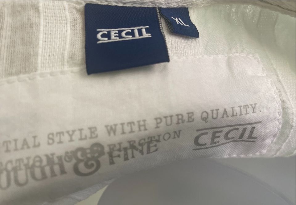 Ärmellose Cecil Bluse Tunika weiß Gr.XL neuwertig in Gardelegen  