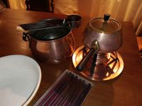 Set Kupfer-Fondue - Käsefondue - Kupfer-Feuerzangenbowle Baden-Württemberg - Korb Vorschau