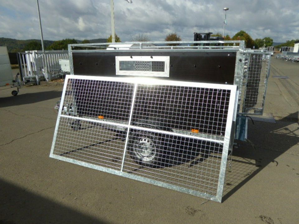 Kleinviehanhänger Schafe Ziegen Agra 252x125x120cm Kombi-Heckrampe/-tür 1,3 t VORRÄTIG in Wittlich