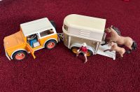 Schleich Auto mit Pferdeanhänger und 2 Schleich Pferden Niedersachsen - Bassum Vorschau