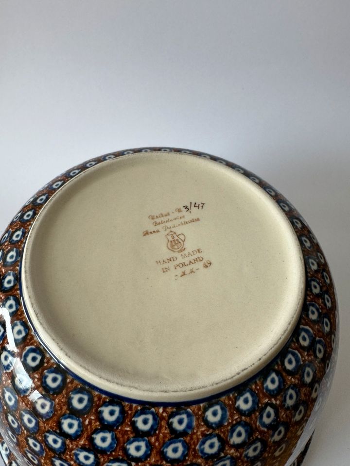 Große Schüssel von Bunzlauer Keramik Unikat Handarbeit Vintage in München
