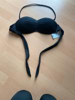 Neckholder Bikini Oberteil schwarz Zopfmuster neuwertig Bayern - Wegscheid Vorschau