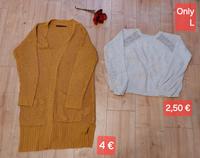 Only senfgelber langer Cardigan & weißer schicker Strickpulli L Bayern - Stephanskirchen Vorschau