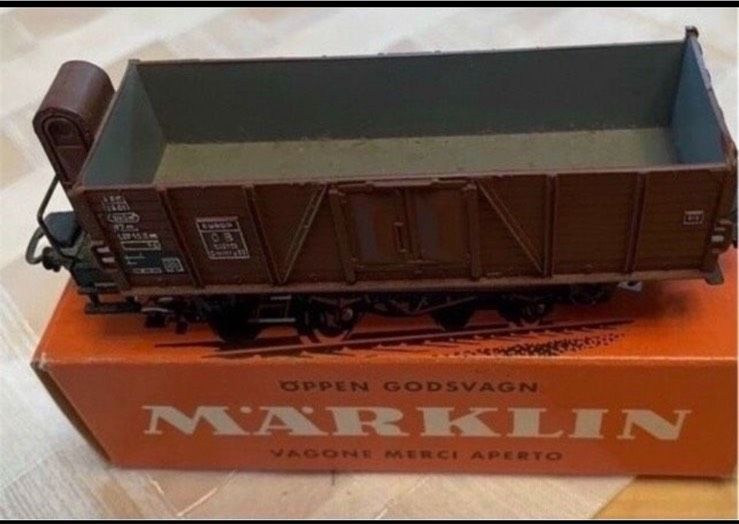 Märklin 311/1 offener Güterwagen von 70 Jahre alter Eisenbahn in Nassau