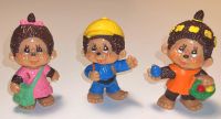 3 x Monchhichi Monchichi Figuren, Bully, 1981/82, Komplettpreis Bayern - Glonn Vorschau