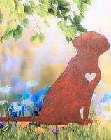 Edelrost Labrador steckbar Gartendekoration Deko Geschenk Niedersachsen - Emsbüren Vorschau