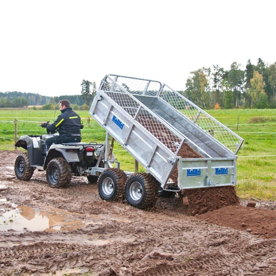 Anhänger PKW Quad Kippanhänger ATV 1,5 Tonnen Kleintraktor Iseki in Görlitz