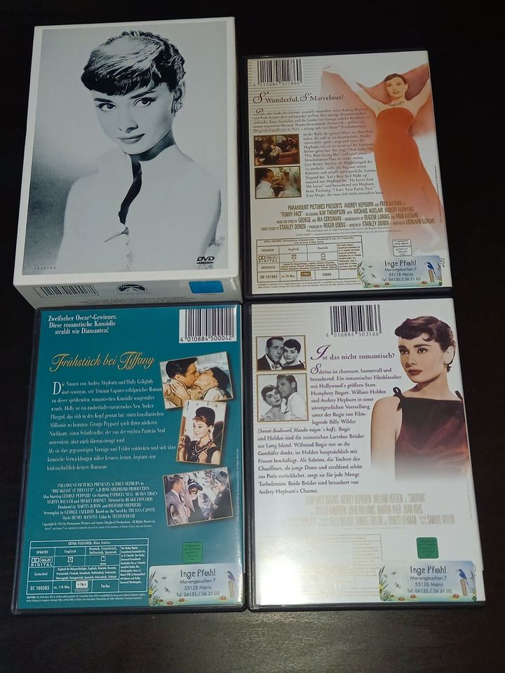 Die Audrey Hepburn DVD Widescreen Collection, mit 3 Filmen darin in Bocholt