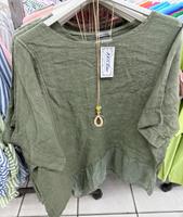 Damen Leinen und Seide Tunika Bluse mit Kette l xl 2Xl Hessen - Groß-Gerau Vorschau