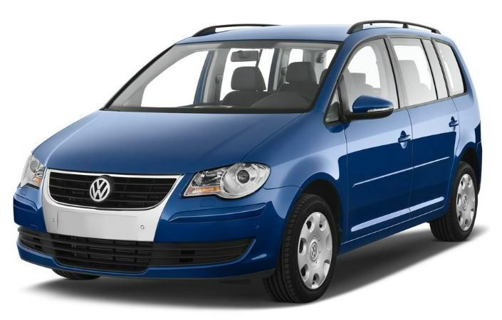 Volkswagen VW Touran 1.6 - blau - Benzin - 7-Sitzer in Koblenz