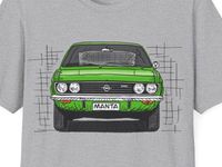 Opel Manta A, hochwertiges T-Shirt, verschiedene Farben Bayern - Olching Vorschau