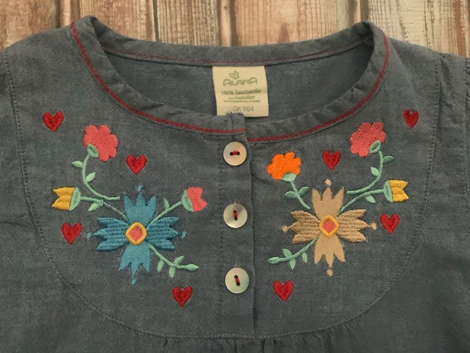 Alana Jeans Kleid Blumen Gr. 104-TOP ZUSTAND! in Solingen