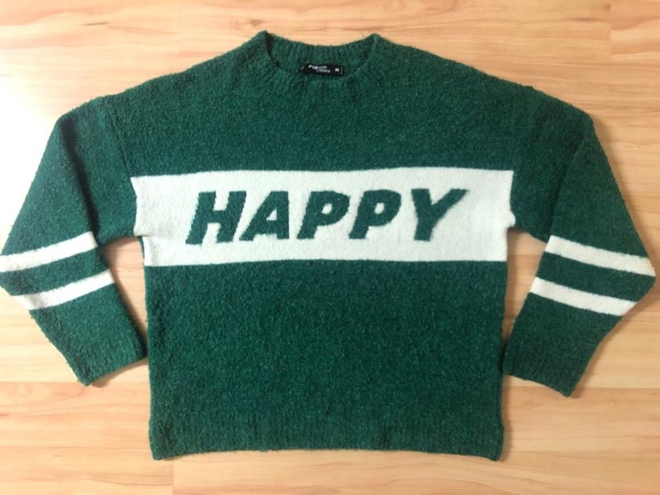 HAPPY Pullover grün weiß in Leipzig