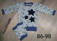 Longpulli Pullover Longkleid Stulpen Gr. 86/98 Handmade Sterne Bayern - Buttenwiesen Vorschau