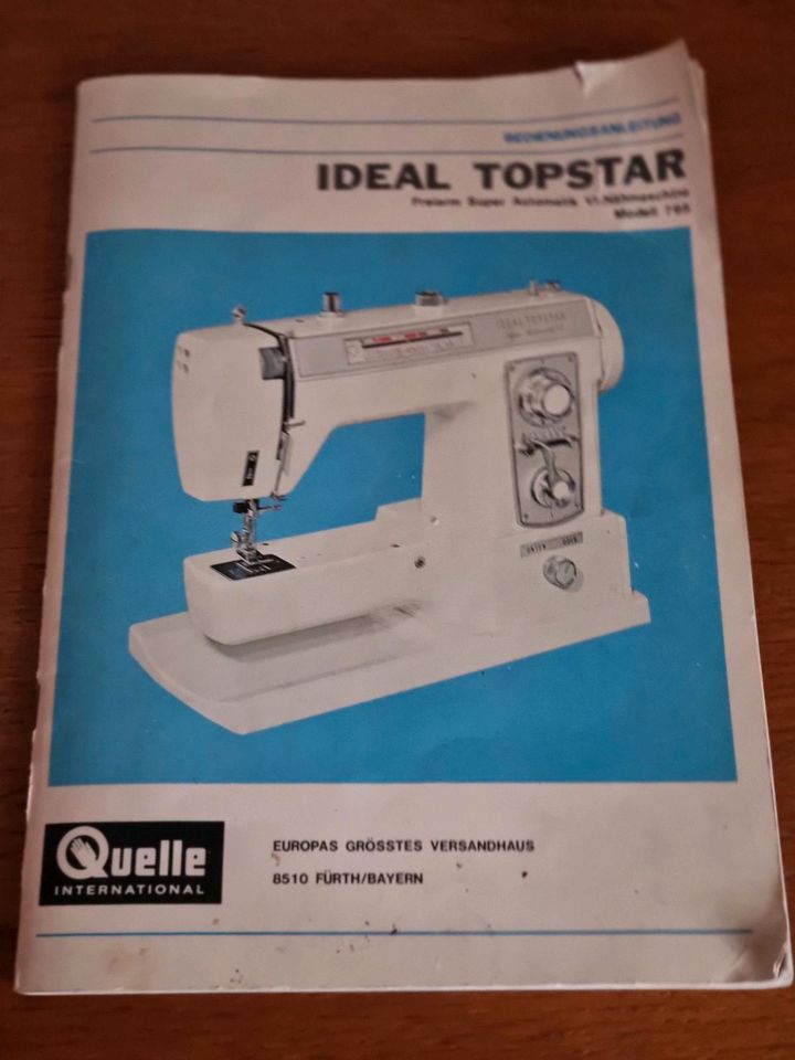 Nähmaschine Ideal Topstar Superautomatik in Grafling