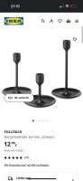 Ikea Fulltalig Kerzenständer 3er Set schwarz modern Hessen - Groß-Zimmern Vorschau