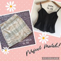 **ZARA/ TALLY WEIJL** Set Peplum-Top / Minirock Gr. XS Set 12€ Mecklenburg-Vorpommern - Klütz Vorschau